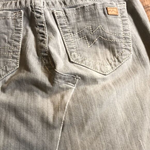 Cute Miss Me Jean Skirt Reconstructed Size 27 - Picture 12 of 14